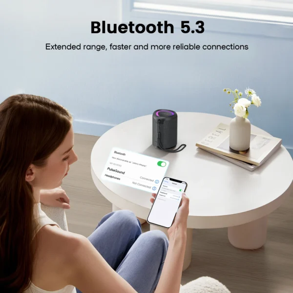 Caixa de Som Bluetooth Mini Portátil WISETIGER - Image 2